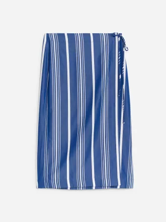 Falda cruzada de lyocell