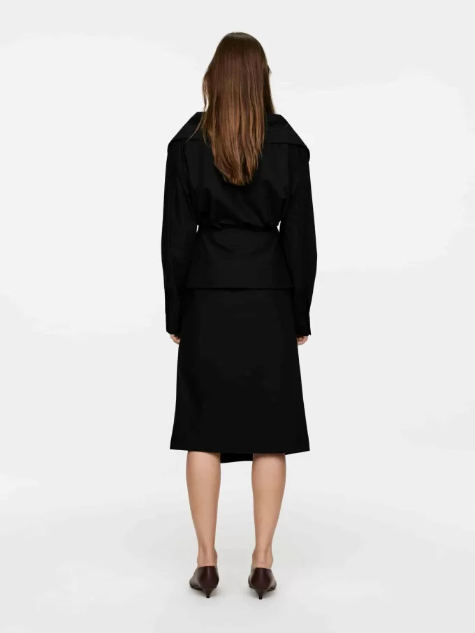 Falda cruzada de popelina Falda cruzada de popelina