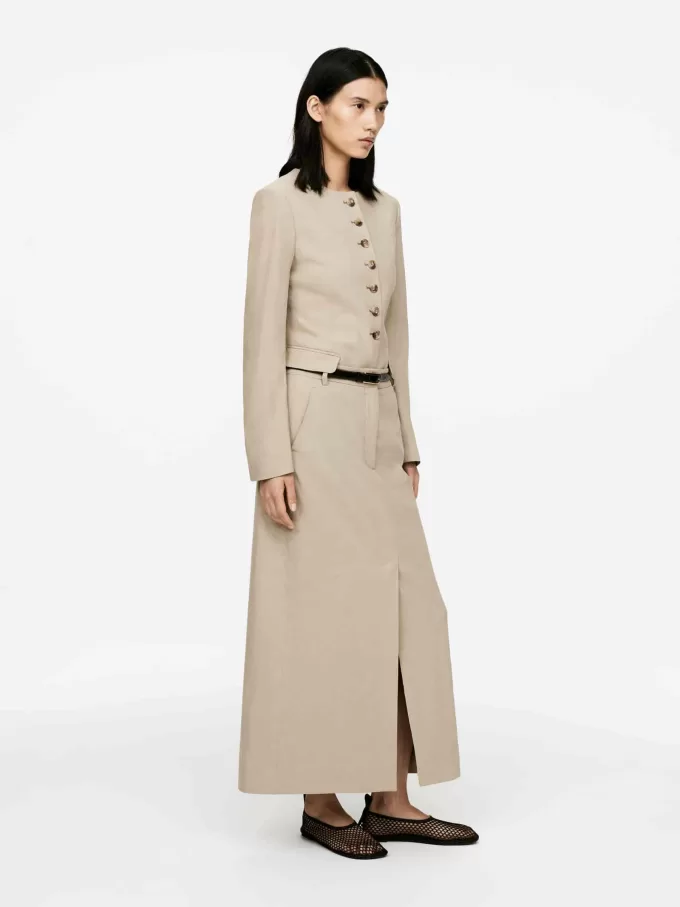 Falda de lino y algodón Falda de lino y algodón