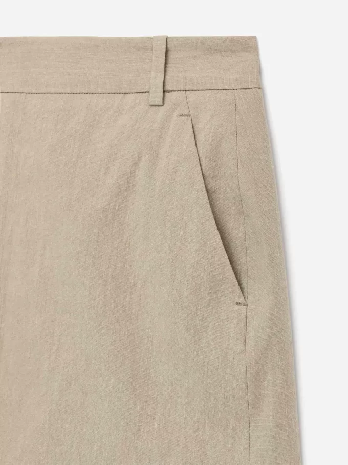 Falda de lino y algodón Falda de lino y algodón