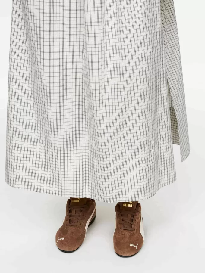 Falda evasé de algodón Falda evasé de algodón