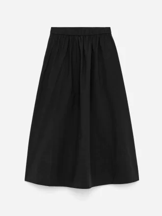 Falda evasé de algodón