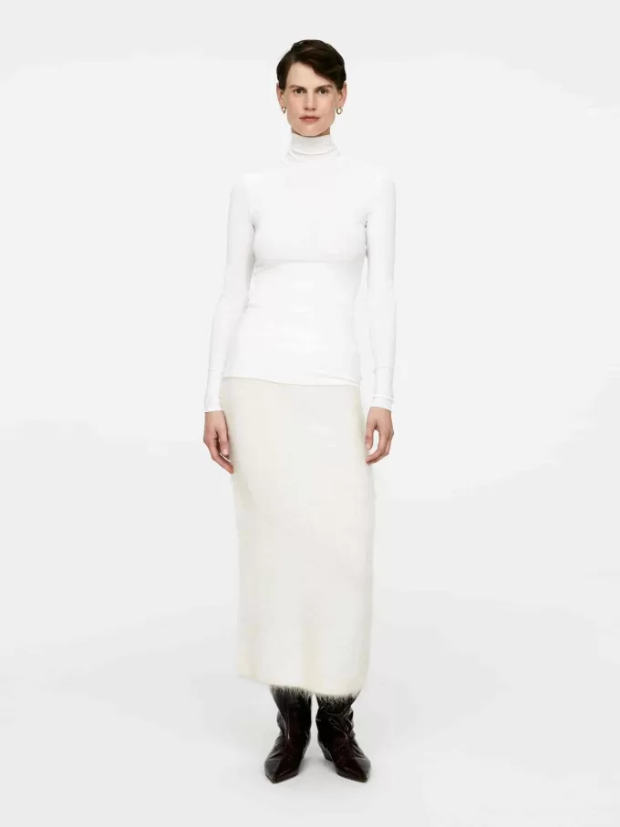 Falda mezcla de lana y mohair Falda mezcla de lana y mohair