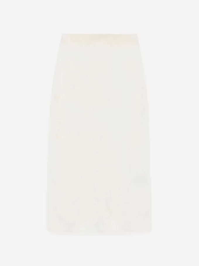 Falda mezcla de lana y mohair Falda mezcla de lana y mohair