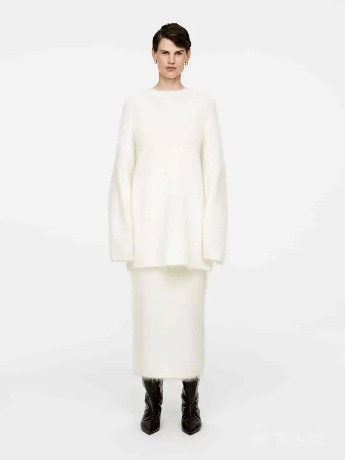 Falda mezcla de lana y mohair Falda mezcla de lana y mohair