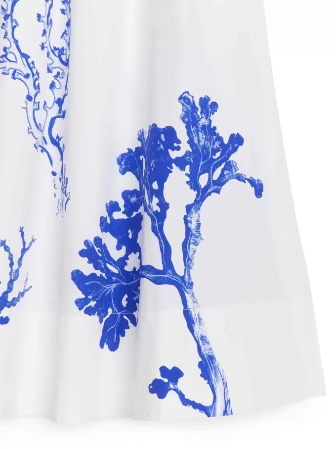 Falda midi de algodón Falda midi de algodón