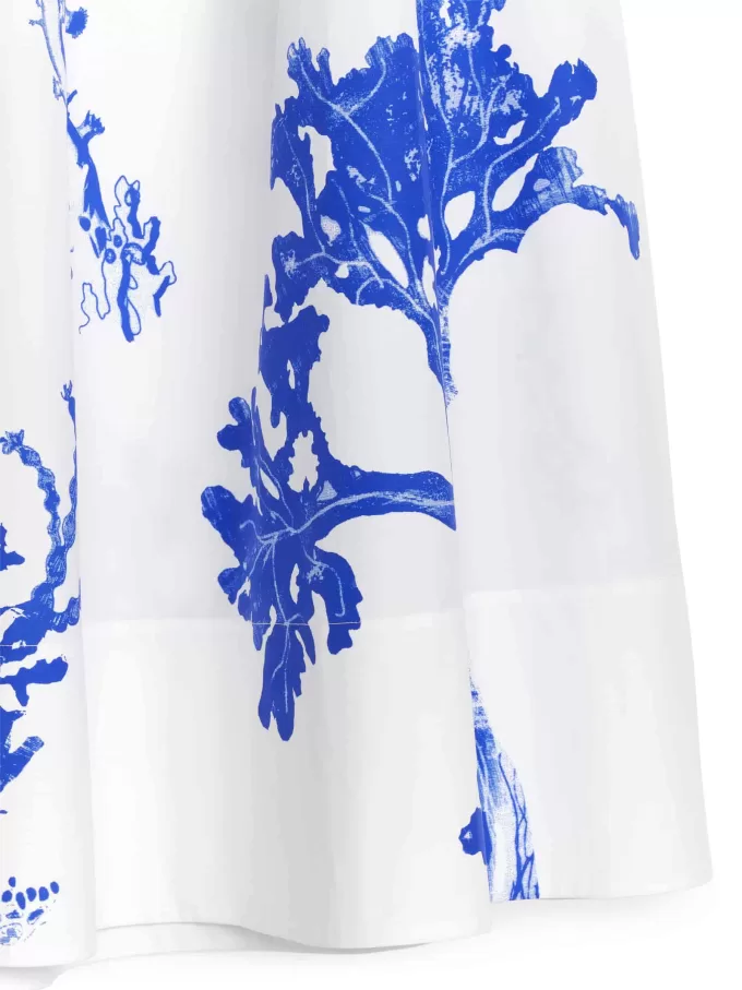 Falda midi de algodón Falda midi de algodón