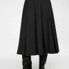 Falda plisada de mezcla de lana Falda plisada de mezcla de lana