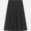 Falda plisada de mezcla de lana Falda plisada de mezcla de lana