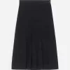 Falda plisada en mezcla de lana Falda plisada en mezcla de lana