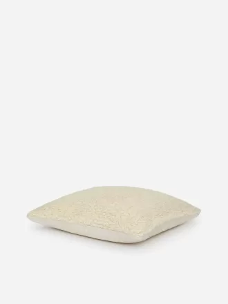 Funda de cojín de lana y algodón