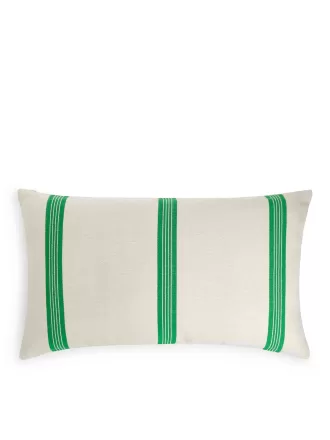 Funda de cojín mezcla de lino 50 x 90 cm