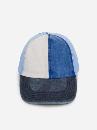 Gorra de sarga color block