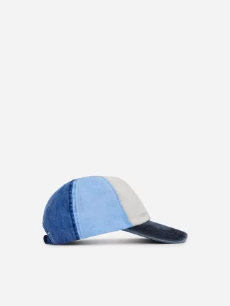 Gorra de sarga color block
