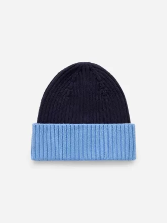 Gorro de punto acanalado