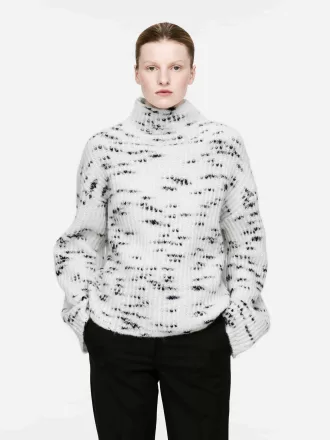 Jersey De Mezcla De Mohair Y Lana