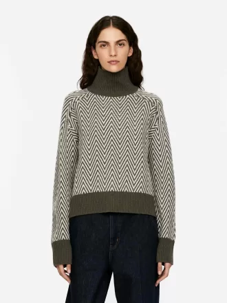 Jersey de lana en punto jaquard