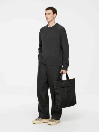 Jersey de mezcla de lana de punto grueso