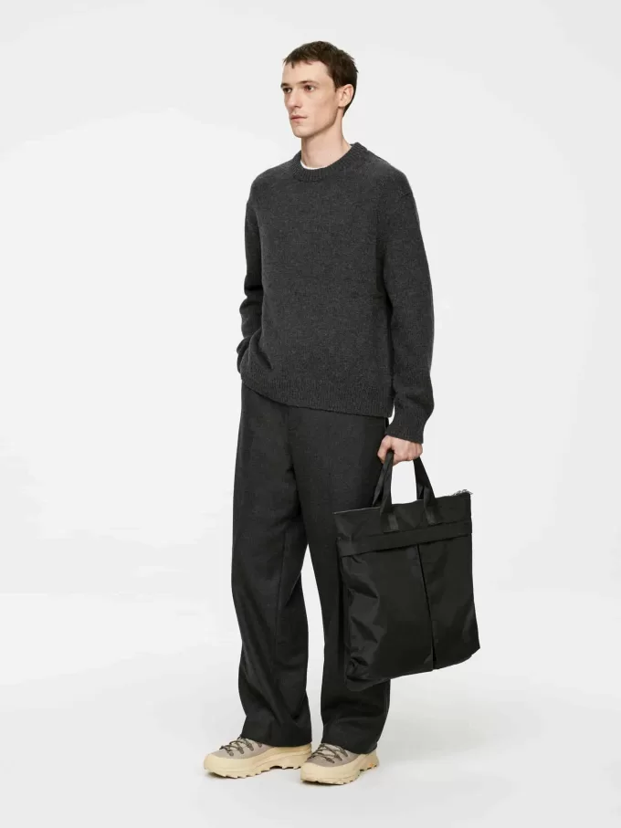 Jersey de mezcla de lana de punto grueso Jersey de mezcla de lana de punto grueso