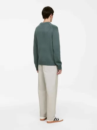 Jersey de mezcla de lana de punto grueso