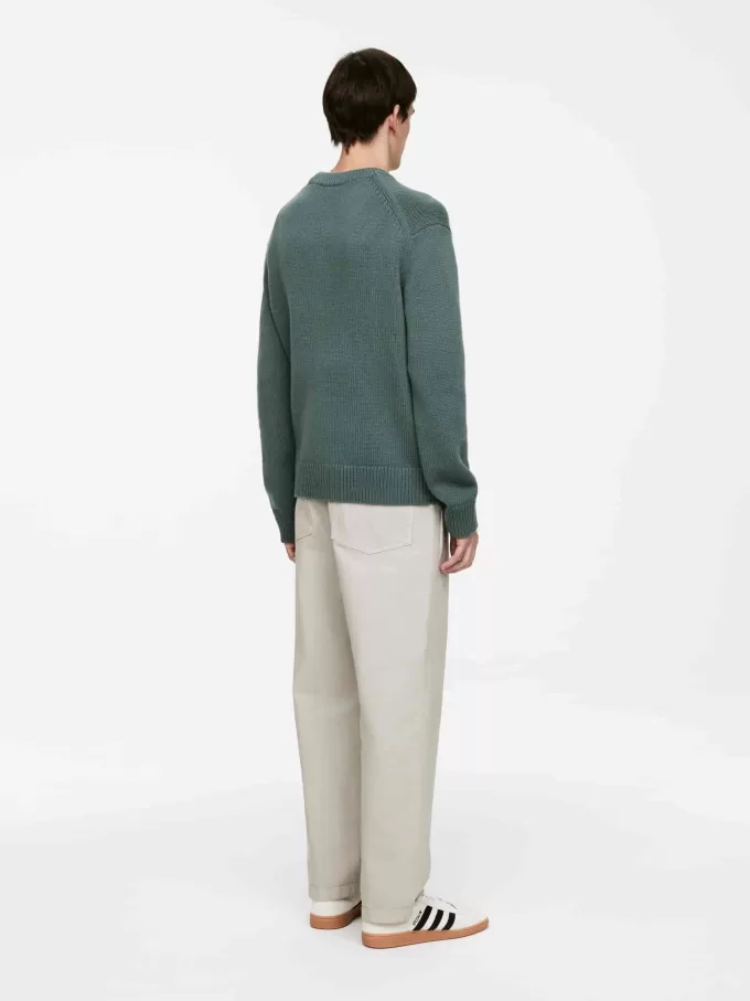 Jersey de mezcla de lana de punto grueso Jersey de mezcla de lana de punto grueso