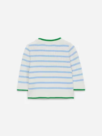 Jersey de punto de canalé para recién nacido