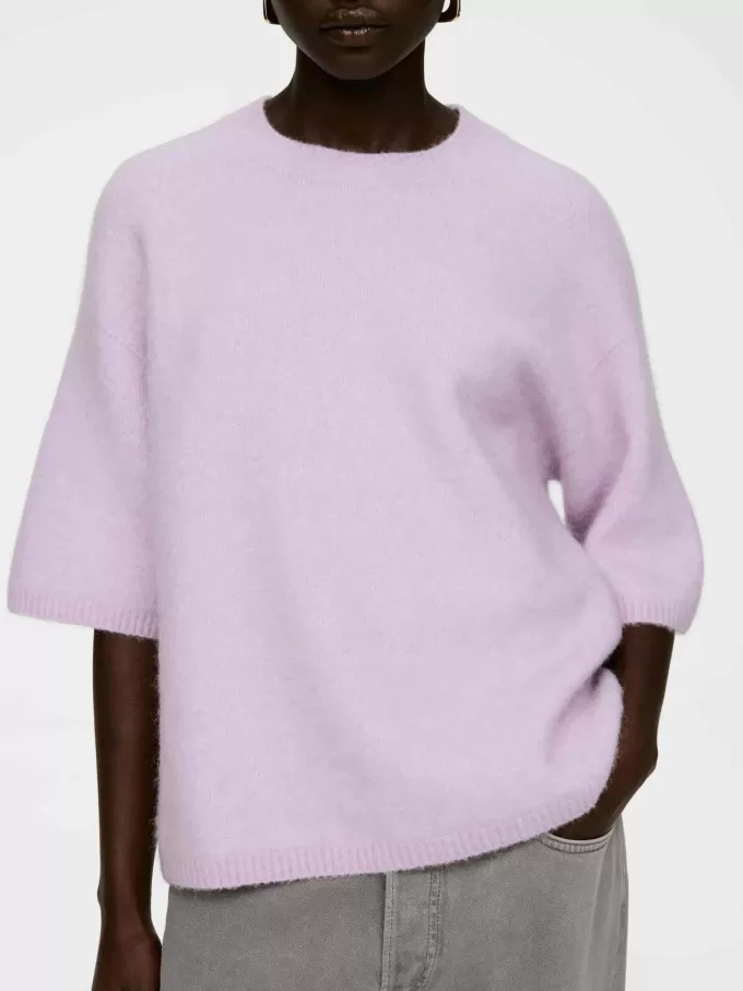 Jersey en mezcla de lana y alpaca Jersey en mezcla de lana y alpaca