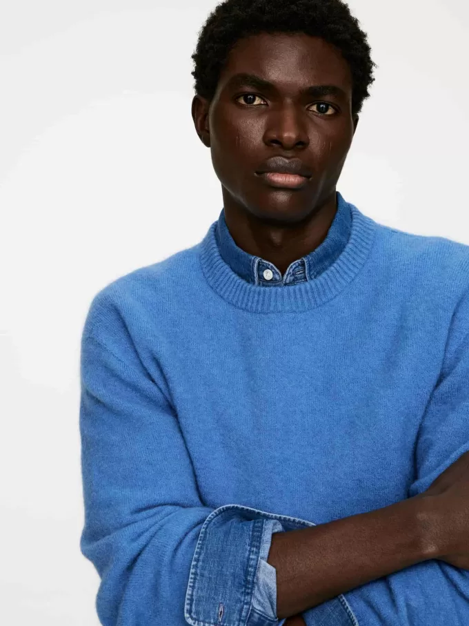 Jersey en mezcla de lana y alpaca Jersey en mezcla de lana y alpaca