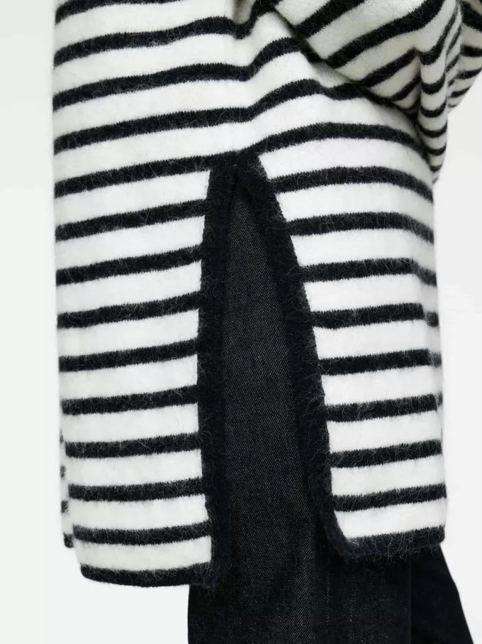 Jersey estilo chimenea en mezcla de lana y alpaca Jersey estilo chimenea en mezcla de lana y alpaca