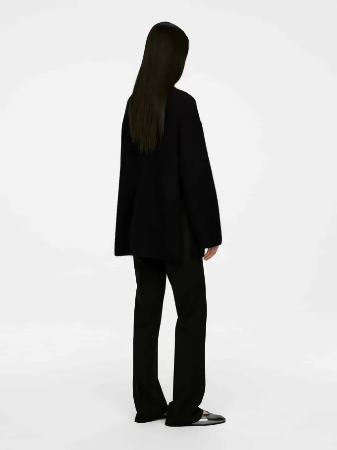 Jersey estilo chimenea en mezcla de lana y alpaca Jersey estilo chimenea en mezcla de lana y alpaca