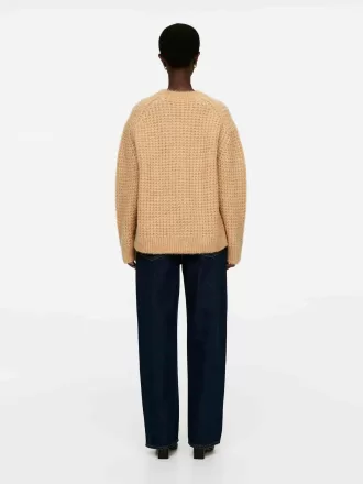 Jersey relajado de lana y alpaca