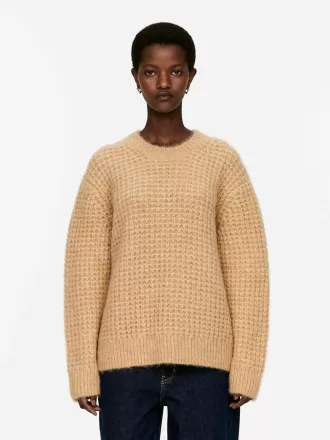 Jersey relajado de lana y alpaca