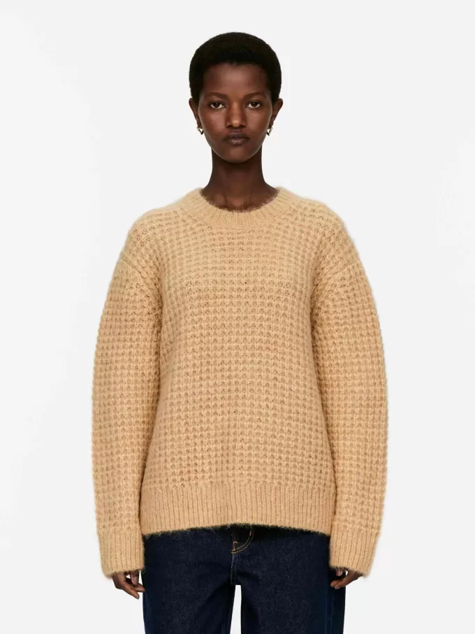 Jersey relajado de lana y alpaca Jersey relajado de lana y alpaca