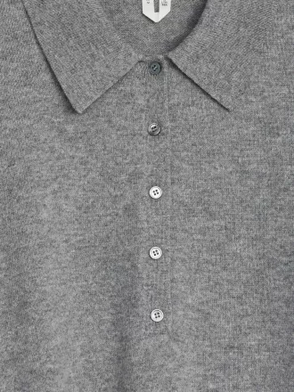 Jersey tipo polo de lana