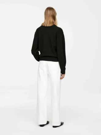 Jersey tipo polo de lana