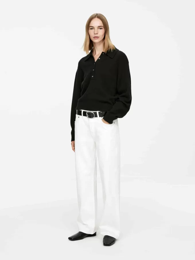 Jersey tipo polo de lana Jersey tipo polo de lana