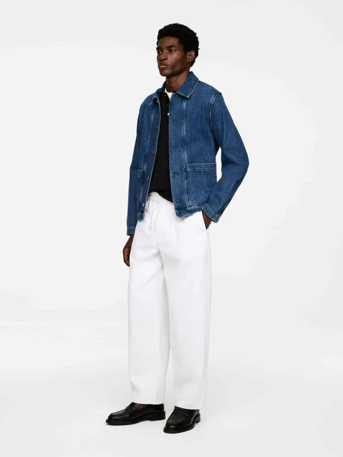 Jersey tipo polo de merino Jersey tipo polo de merino