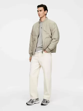 Jersey tipo polo de merino