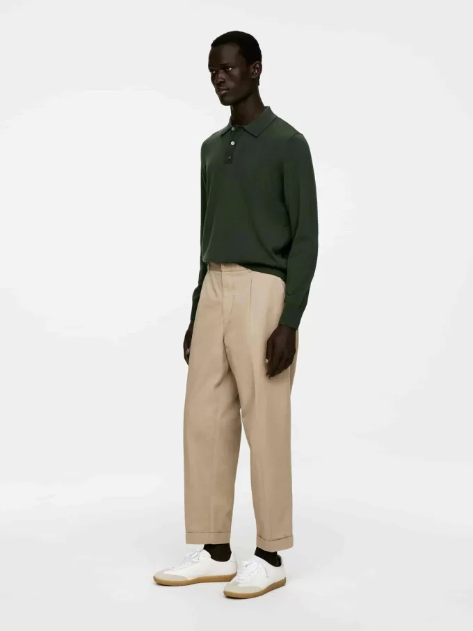 Jersey tipo polo de merino Jersey tipo polo de merino