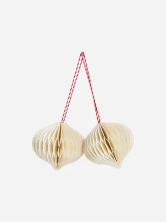 Juego de 2 adornos de panal