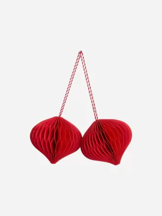 Juego de 2 adornos de panal