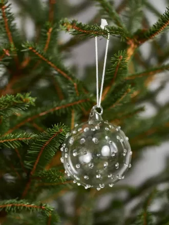 Juego de 2 bolas de cristal texturizadas