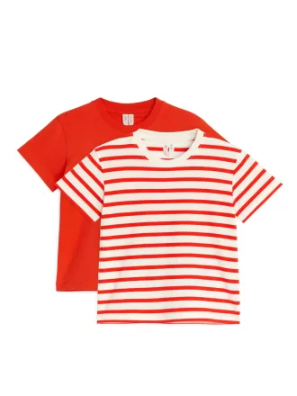 Juego de 2 camisetas con cuello redondo