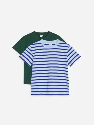 Juego de 2 camisetas con cuello redondo