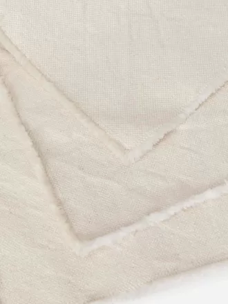 Juego de 2 manteles individuales con bordes deshilachados