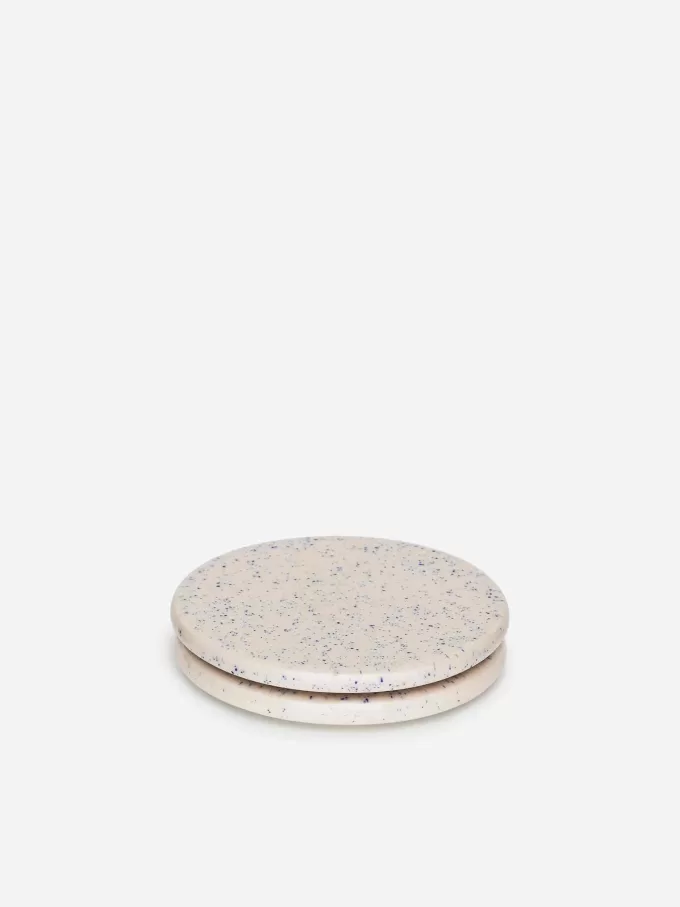 Juego de 2 posavasos de gres.