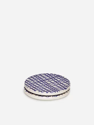 Juego de 2 posavasos de gres.