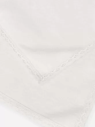 Juego de 2 servilletas con borde de encaje