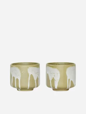 Juego de 2 tazas de gres