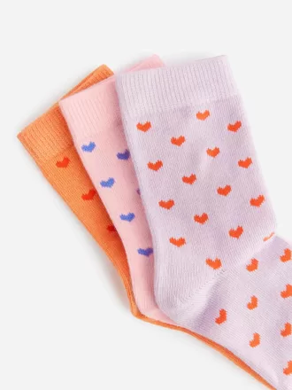 Juego de 3 calcetines de algodón